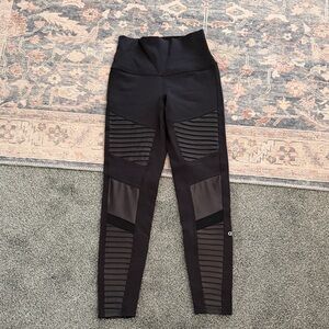 ALO Yoga Black moto Leggings